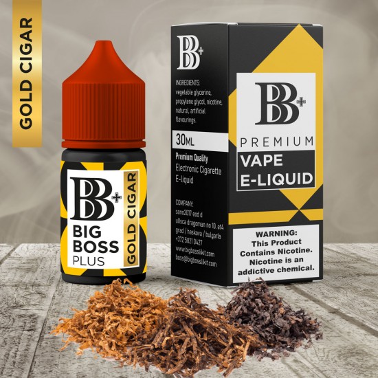 BB+ Plus Premium GOLD CİGAR 30ML Likit  en uygun fiyatlar ile elektroniksigarafiyatlari.comde! BB+ Plus Premium GOLD CİGAR 30ML Likit özellikleri, fiyatı, incelemesi, yorumları ve taksit seçenekleri için hemen tıklayın!