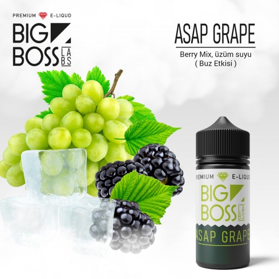 Big Boss 60 ML Asap Grape Likit  en uygun fiyatlar ile elektroniksigarafiyatlari.comde! Big Boss 60 ML Asap Grape Likit özellikleri, fiyatı, incelemesi, yorumları ve taksit seçenekleri için hemen tıklayın!