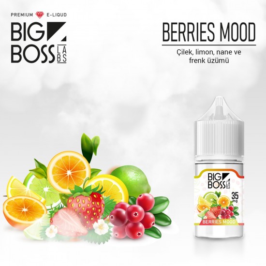 Big Boss Berries Mood 30 ML Likit  en uygun fiyatlar ile elektroniksigarafiyatlari.comde! Big Boss Berries Mood 30 ML Likit özellikleri, fiyatı, incelemesi, yorumları ve taksit seçenekleri için hemen tıklayın!