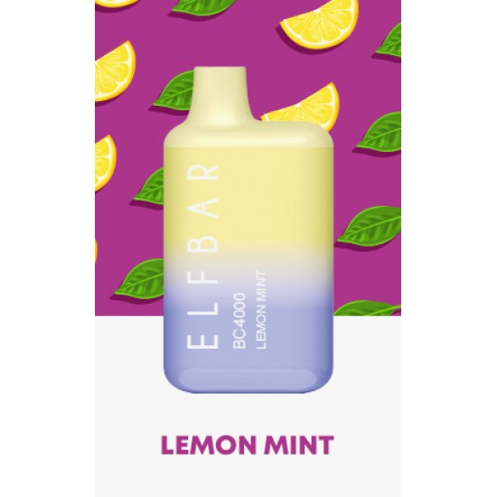 Elfbar 4000 Lemon mint  en uygun fiyatlar ile elektroniksigarafiyatlari.comde! Elfbar 4000 Lemon mint özellikleri, fiyatı, incelemesi, yorumları ve taksit seçenekleri için hemen tıklayın!