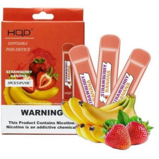 HQD Cuvie 300 Strawberry Banana  en uygun fiyatlar ile elektroniksigarafiyatlari.comde! HQD Cuvie 300 Strawberry Banana özellikleri, fiyatı, incelemesi, yorumları ve taksit seçenekleri için hemen tıklayın!