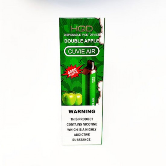 HQD Cuvie Air 4000 Double Apple Peach  en uygun fiyatlar ile elektroniksigarafiyatlari.comde! HQD Cuvie Air 4000 Double Apple Peach özellikleri, fiyatı, incelemesi, yorumları ve taksit seçenekleri için hemen tıklayın!