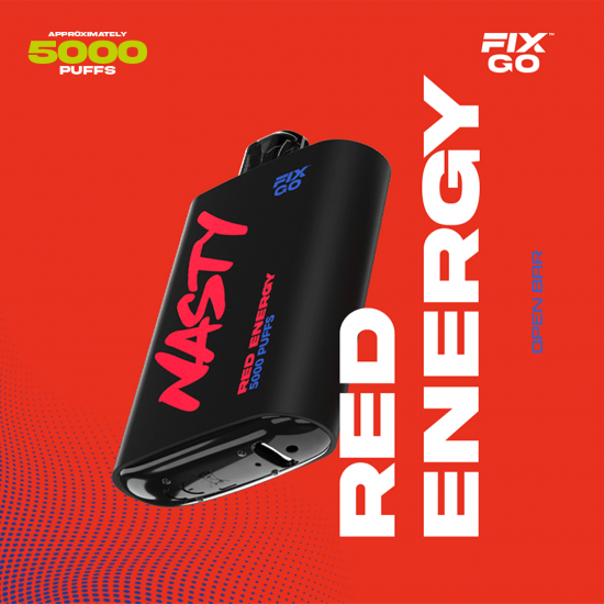 Nasty Fix Go 5000 Red Energy  en uygun fiyatlar ile elektroniksigarafiyatlari.comde! Nasty Fix Go 5000 Red Energy özellikleri, fiyatı, incelemesi, yorumları ve taksit seçenekleri için hemen tıklayın!