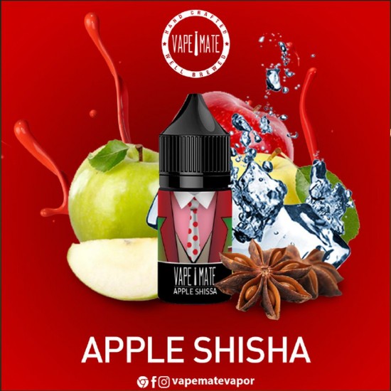 Vape Mate Apple Shisha 30 ML Salt Likit