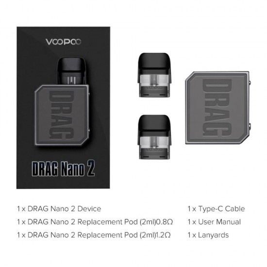 Voopoo Drag Nano 2 Pod 800mAh  en uygun fiyatlar ile elektroniksigarafiyatlari.comde! Voopoo Drag Nano 2 Pod 800mAh özellikleri, fiyatı, incelemesi, yorumları ve taksit seçenekleri için hemen tıklayın!